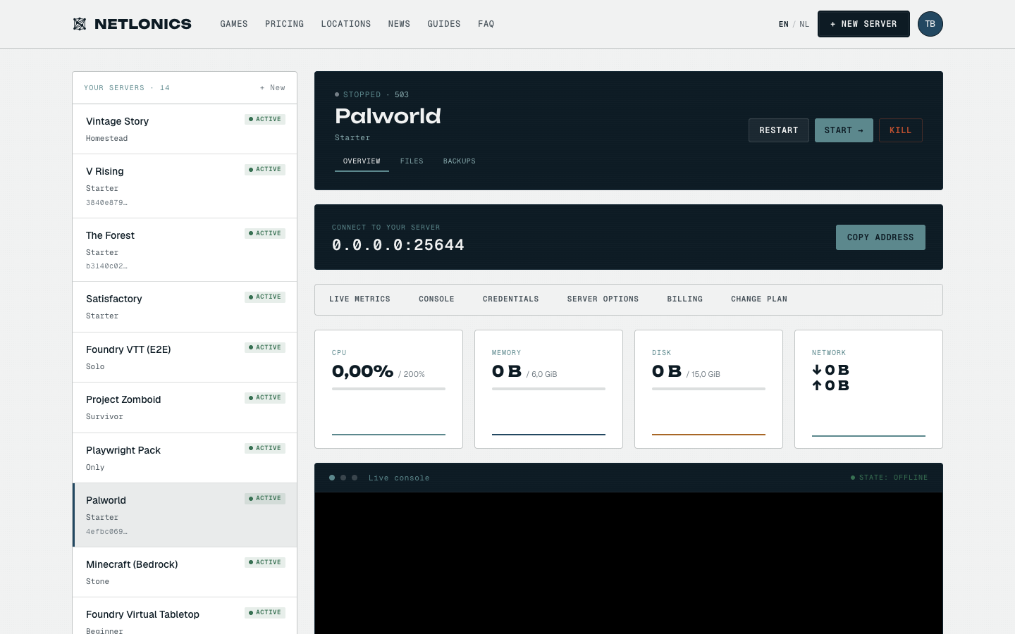 Configure your Palworld server variables