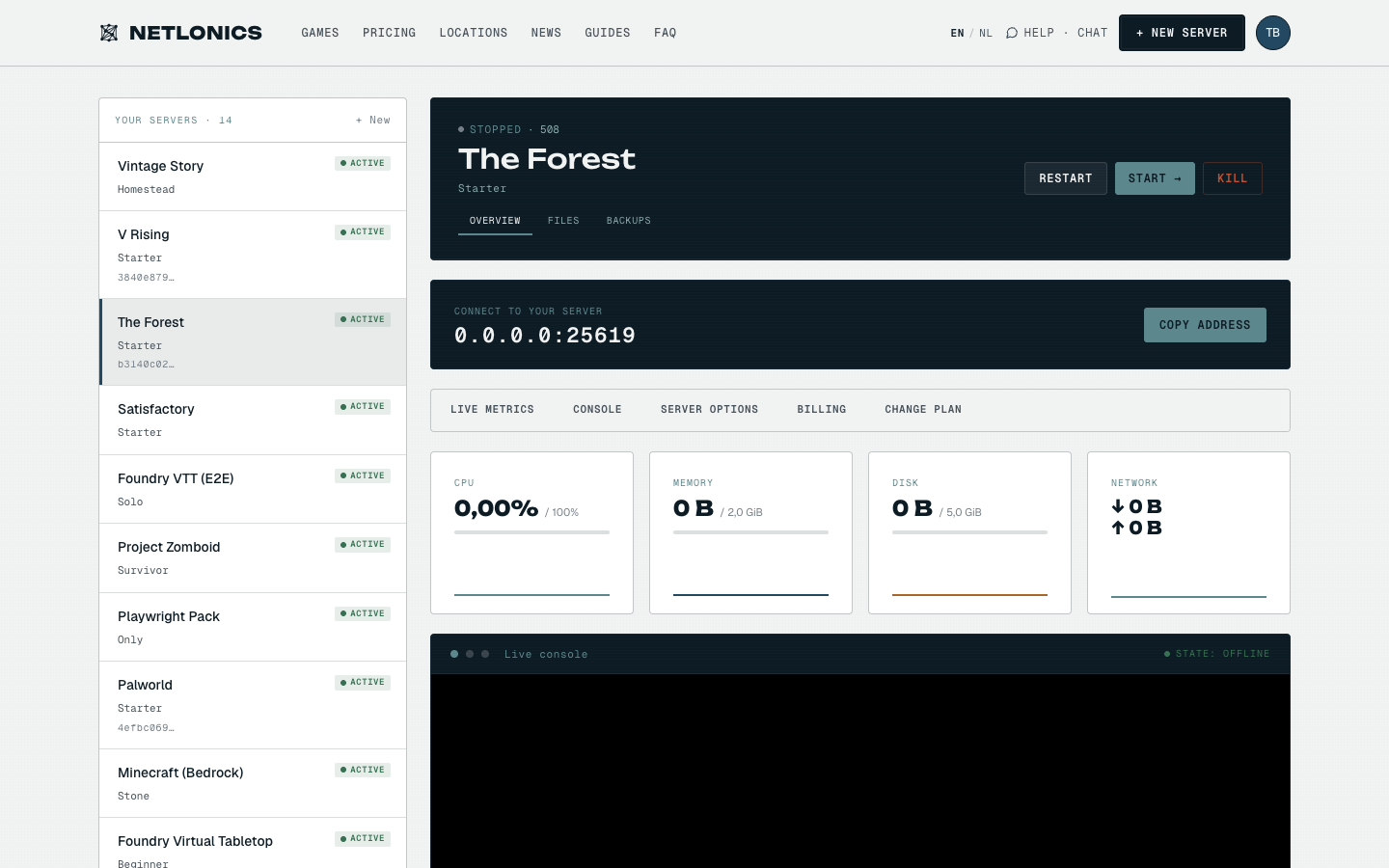 Configure your The Forest server variables