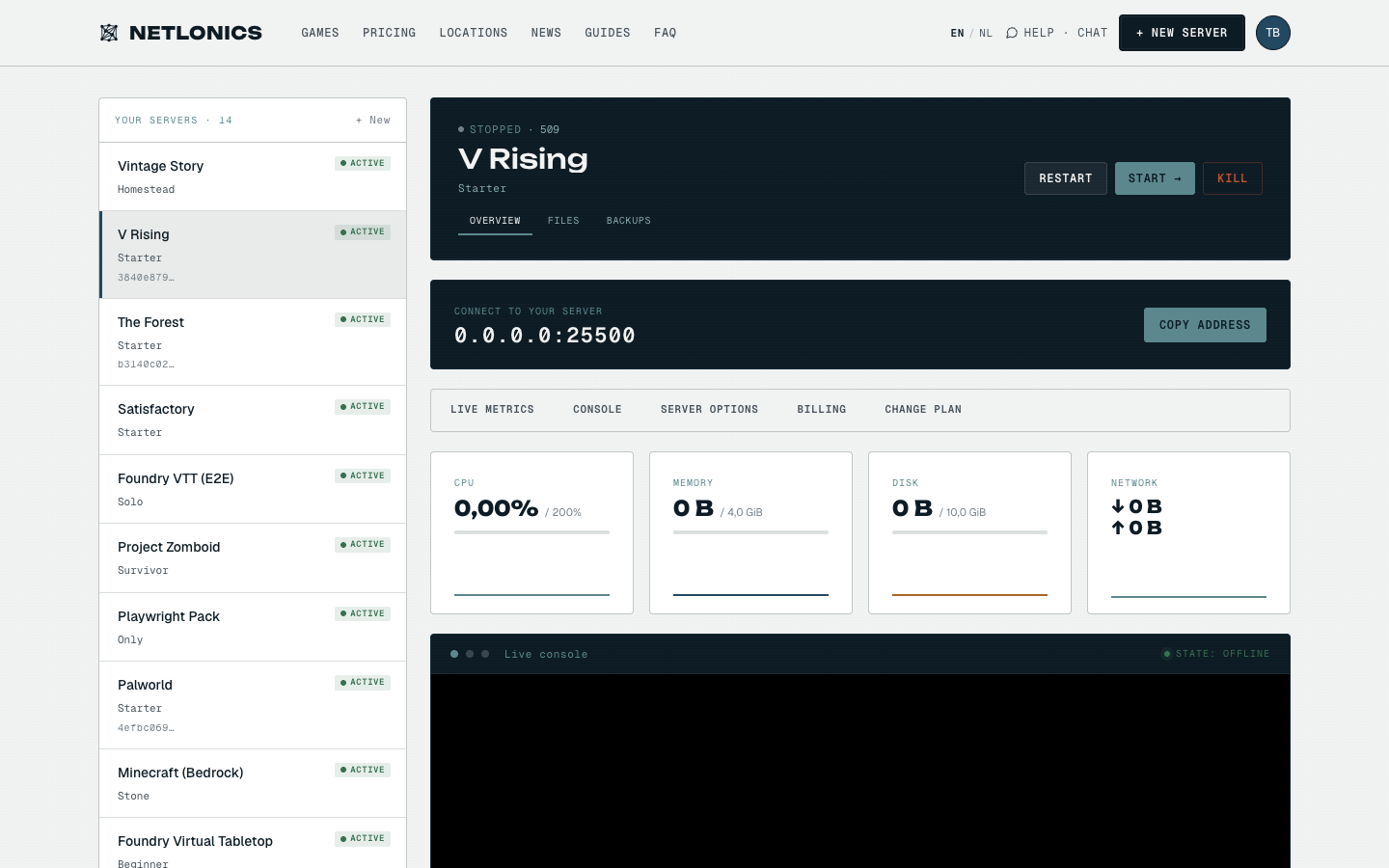 Configure your V Rising server variables